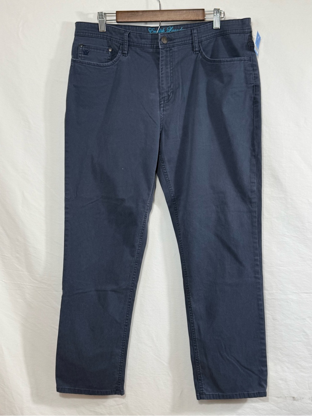 English Laundry Men's 5-Pocket 365 Pants- dark slate gray or navy blue 36x30